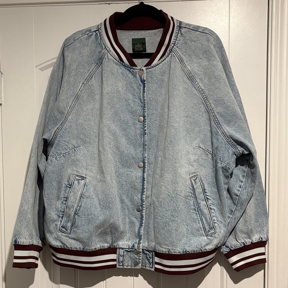 Women’s Wild Fable Denim Varsity Jacket